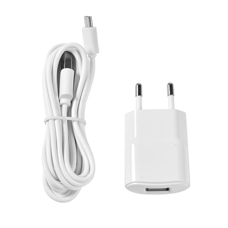 Cable micro USB y enchufe para vigilabeb&eacute;s 